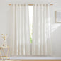 NICETOWN Natural Linen Curtains 72 inches Length, Rod Pocket & Back Tab Privacy by NICETOWN