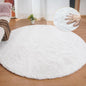 ORINOVA White Shag Round Rugs 8ft by ORINOVA