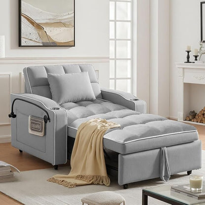 Sleeper Chair, Pull Out Chair Sleeper - Image 3