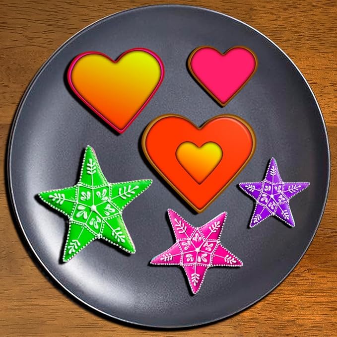 Christmas Cookie Cutter Set - 18 Piece Gingerbread Man, Snowflake, Tree, Heart, Star, Angel Shapes for Holiday Winter Baking