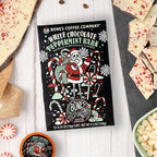 Bones Coffee Company White Chocolate Peppermint Bark Flavored Coffee Pods, Low Acid Medium Roast Single-Serve Bones Cups, Compatible with K-Cups Brewers Coffee Maker, 12 Count