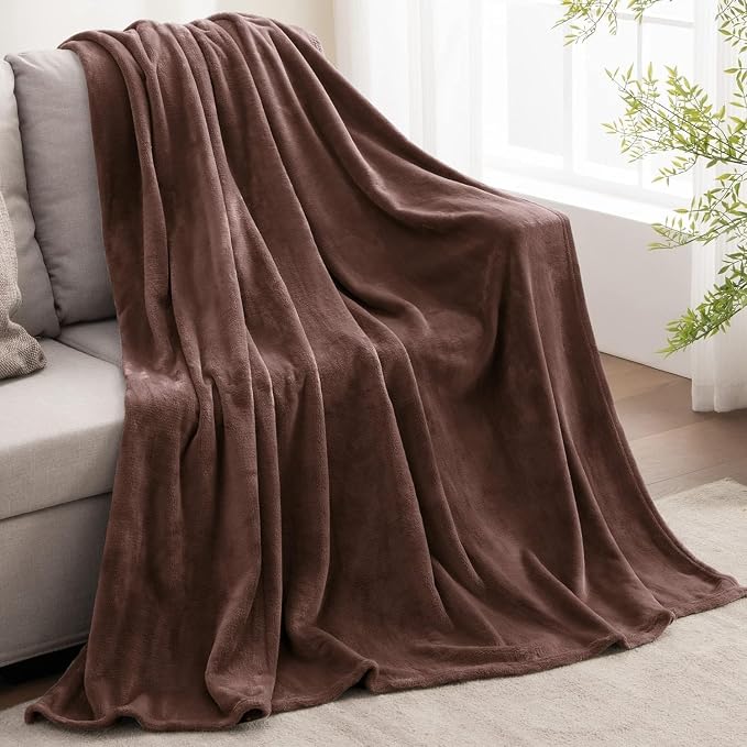 BEDELITE Fleece Blanket Soft Plush Full Bed Blanket Brown 84"x90" | Ultra Soft - Image 9