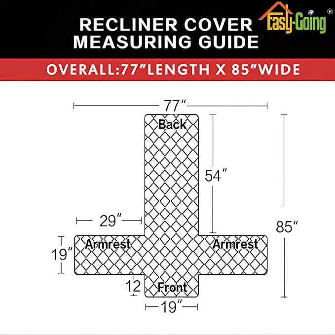 Easy-Going Recliner Sofa Slipcover Reversible Sofa Cover Water Resistant Couch - Image 5