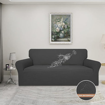 Easy-Going 100% Waterproof Couch Cover, 3 Cushion Oversized Sofa Cover | - Image 2