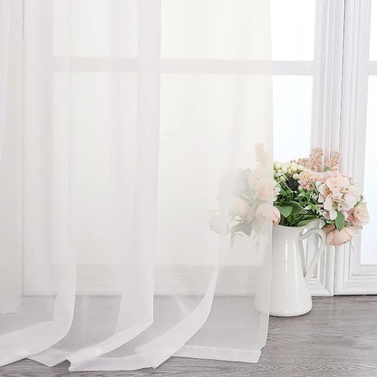 Chyhomenyc Ivory Sheer Scarf Valances - Image 6