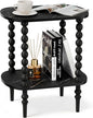 2-Tier Side Table, Small End Table by Unknown