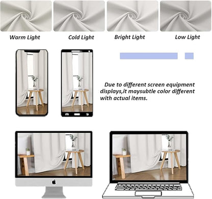 Simplebrand Ava Natural Short Blackout Curtains - Image 9