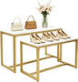 2pcs Gold Retail Display Nesting Tables, Shoes Handbag Metal Display Riser Shelf by Unknown
