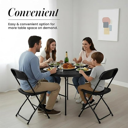 Our Modern Space 3.5 Feet Circular Round Foldable Table - Image 3