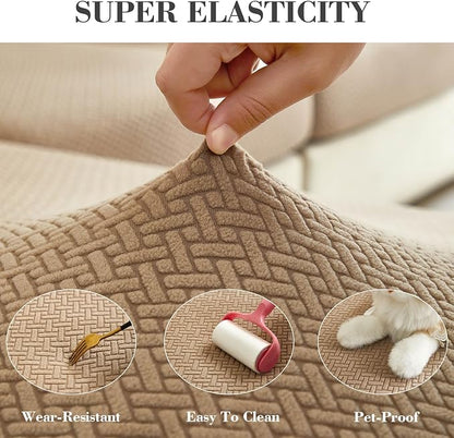 Couch Covers for 3 Cushion Sofa Pet Friendly Couch Cushion Covers Universal - Image 5
