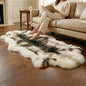 Reindeer Pattern Faux Fur Area Rug, 6.7'x2.3' Plush Machine Washable Runner by Unknown