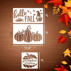 Fall Stencils for Painting on Wood Pumpkin Stencil Thanksgiving Stencils for Door Mats Porch Hanger Fabrics Decor