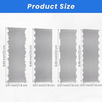 4 Pieces Stainless Steel Cake Scraper 10 Inch and Sided Patterned Edge Stripe Edge Smoother Scraper Cake Decorating Comb Cake Pastry Cutter for Mousse Butter Cream Cake Decoration