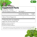 FreshDrinkUS, Premium Tulsi Peppermint Herbal Tea – 135 Tea Bags, 100% Natural, Blend of Tulsi Holy Basil Leaves, and Peppermint Leaves. Made with Natural Material Tea Bags. No Sugar, Vegan.