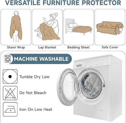 VClife Sofa Cover Washable Soft Plush Couch Cover - Image 6
