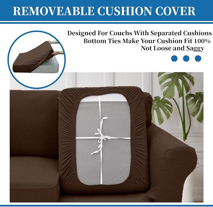 XINEAGE 2026 New 4 Pieces Extra Large Couch Covers - Image 6