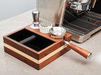 IKAPE Coffee Products, 54mm Bottomless Naked Portafilter Compatible with 54mm Breville Barista Series BES870/880 Machine & Solis Barista Machines (Included 16g Capacity Filter Basket)