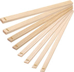 MECCANIXITY 8Pcs Pottery Teaching Rolling Mud Stick Guides, 13" x 0.8" Wood Clay Roller 3 5 7 10mm Thick Ceramic Tools Strips Rolling Guides for Clay Thickness DIY Craft