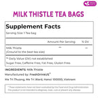 FreshDrinkUS, Premium 135 Milk Thistle Tea Bags, 100% Natural & Pure from Milk Thistle Seeds. Milk Thistle Seed Herbal Tea. Made with Natural Material Tea Bags. No Sugar, No Caffeine, No Gluten, Vegan.