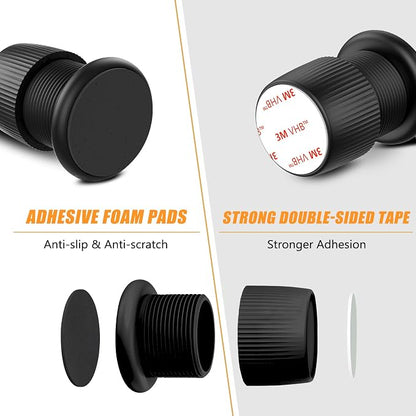 Adjustable Furniture Bed Risers, 1.6-2.6 inch Black, Durable Plastic Anti Slip - Image 3
