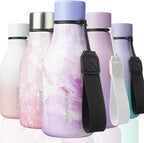 BJPKPK Insulated Water Bottles, 12oz Stainless Steel Metal Water Bottle with Strap, BPA Free Leak Proof Thermos, Mugs, Flasks, Reusable Water Bottle for Sports & Travel, Dawn