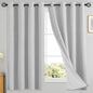 Yakamok White Linen Textured Curtains 63 Inches Long by Yakamok