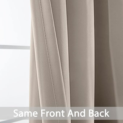 Yakamok Natural Room Darkening Window Curtains 42x36 Inch - Image 3