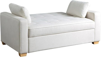 Serta Ainsley 66.5" Convertible Sleeper Loveseat, Full Size, Dreamcoil Comfort - Image 8