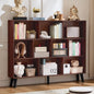 LEYAOYAO 10 Cube Bookshelf, 3 Tier Vintage 55" Wide Bookcase by LEYAOYAO-Findtheshiningpointofyourideallife%EF%BC%81