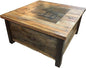 Authentic Barnwood Blanket Storage Coffee Table by Unknown