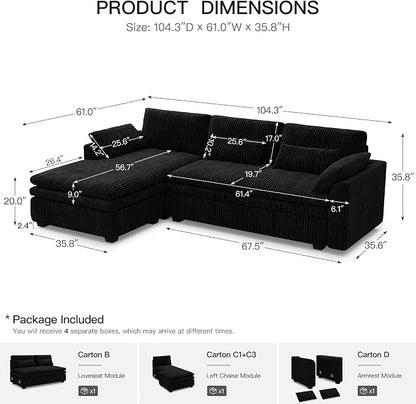 Belffin Large Modular Sectional Sofa - Image 2