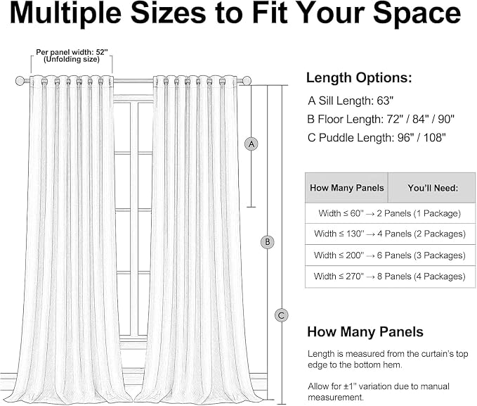 Topfinel Dark Brown 90 Inch Blackout Linen Curtains - Image 8