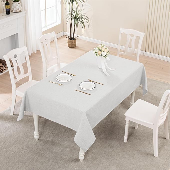 BALCONY & FALCON Rectangle Tablecloth 57" x 85" Washable Wrinkle Resistant and - Image 5