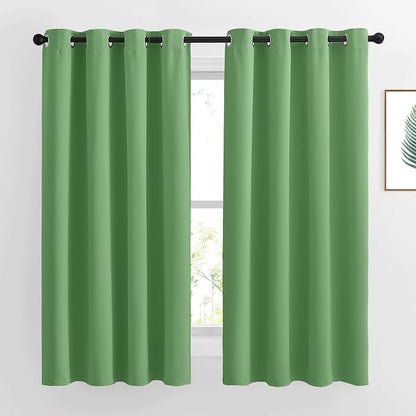 NICETOWN Forest Green Blackout Curtains Grommet by NICETOWN