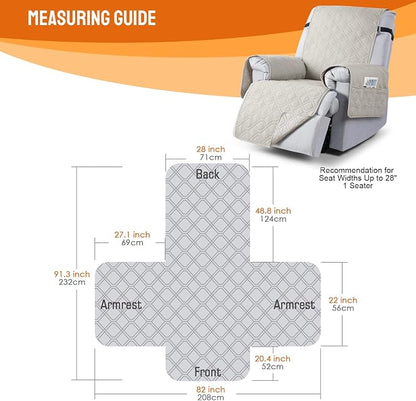 VANSOFY 100% Waterproof Recliner Chair Covers, Recliner Cover Non-Slip Dog - Image 6