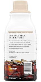 Starbucks Cold Brew Concentrate, 32 Fl Oz (Madagascar Vanilla + Caramel Dolce)