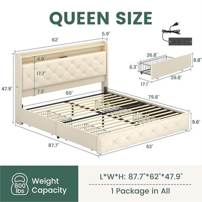LARMACE Queen Size Bed Frame - Image 2