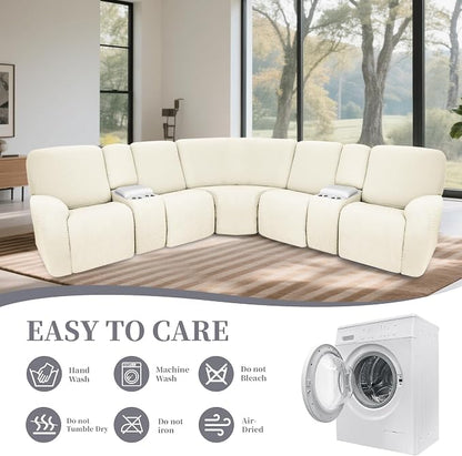 100% Waterproof Sectional Recliner Couch Covers - Image 8