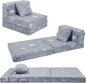 MeMoreCool Kids Tri-Fold Sofa Bed – Glow Star Floor Mattress & Foldable Futon by MeMoreCool