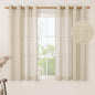 Semi Sheer Linen Curtains 48 Inches Long by LAMIT