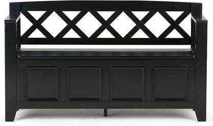 SIMPLIHOME Amherst Entryway Storage Bench - Image 8