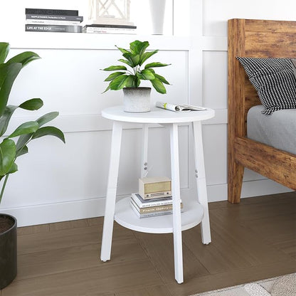 sthmec Side Table Set of 2, Small Round End Table - Image 2