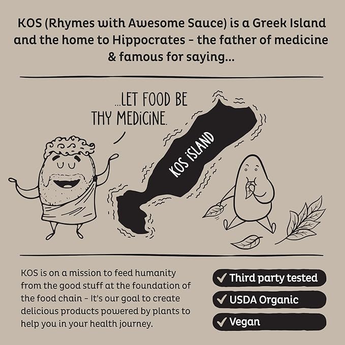 KOS Organic Coconut Milk Powder, USDA Certified Organic - 0g Sugar, MCT Plant Based Creamer for Coffee, Smoothies, Vegan, Keto, Paleo Friendly, Non-GMO, Gluten or Dairy- 12.6oz, 179 Servings