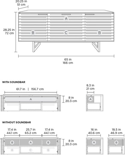 BDI Furniture Corridor 8177-65'' TV Stand - Image 5