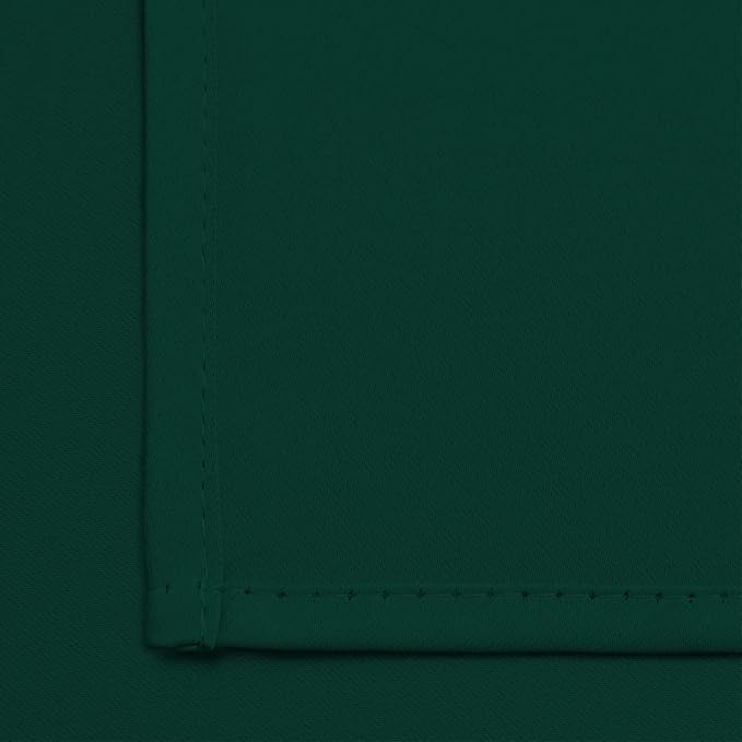 Yakamok Room Darkening Curtains 42x72 inch Length Dark Green-Living Room | 2 - Image 7