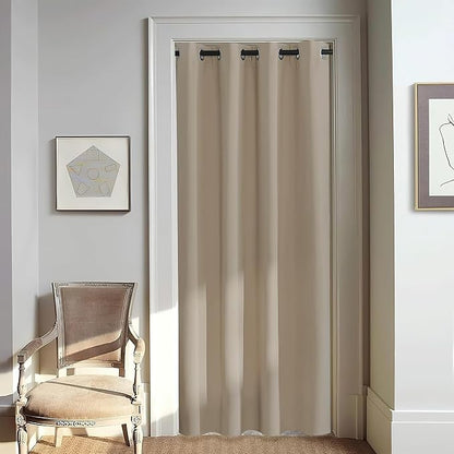 NICETOWN Door Curtain for Closet Doors 80 Inches Long 1 Panel, Room Divider by NICETOWN