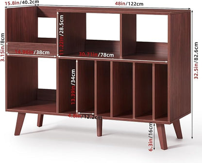 LELELINKY Large 48'' Record Player Stand - Image 2