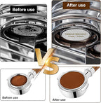 51mm Espresso Dosing Funnel & 51mm Puck Screen for Breville: Magnetic Coffee Dosing Ring Aluminium Metal - Reusable 1.7mm Thickness 150μm Puck Screen 316 Stainless Steel | Fits 51mm Portafilter