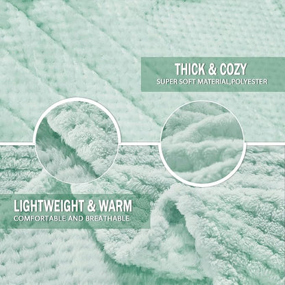 Exclusivo Mezcla Large Waffle Fleece Throw Blanket - Image 4