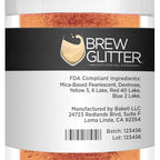 Bronze BREW GLITTER Edible Glitter For Drinks, Cocktails, Beer, Garnish Glitter & Beverages | KOSHER & HALAL Certified | 100% Edible & Food Grade | Vegan, Gluten, Nut Free (25g, Bronze)